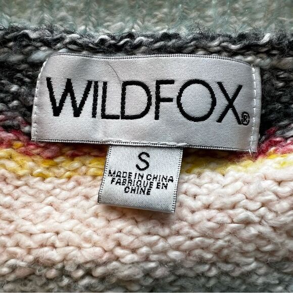 Wildfox Harester Spade Fair Isle Cropped Sweater - Picture 6 of 12